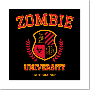 Zombie University Halloween Costume Posters and Art